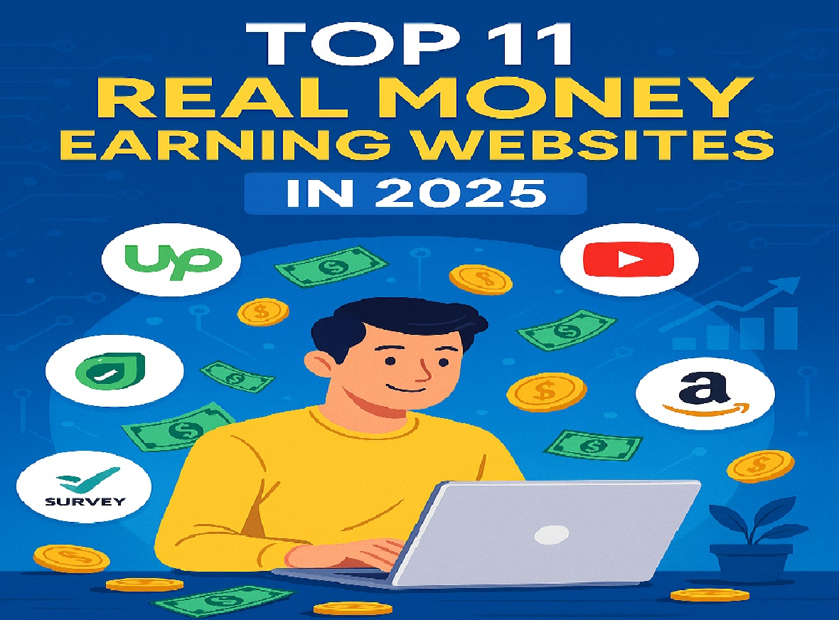 Top 11 Real Money 💰 Earning Websites in 2025