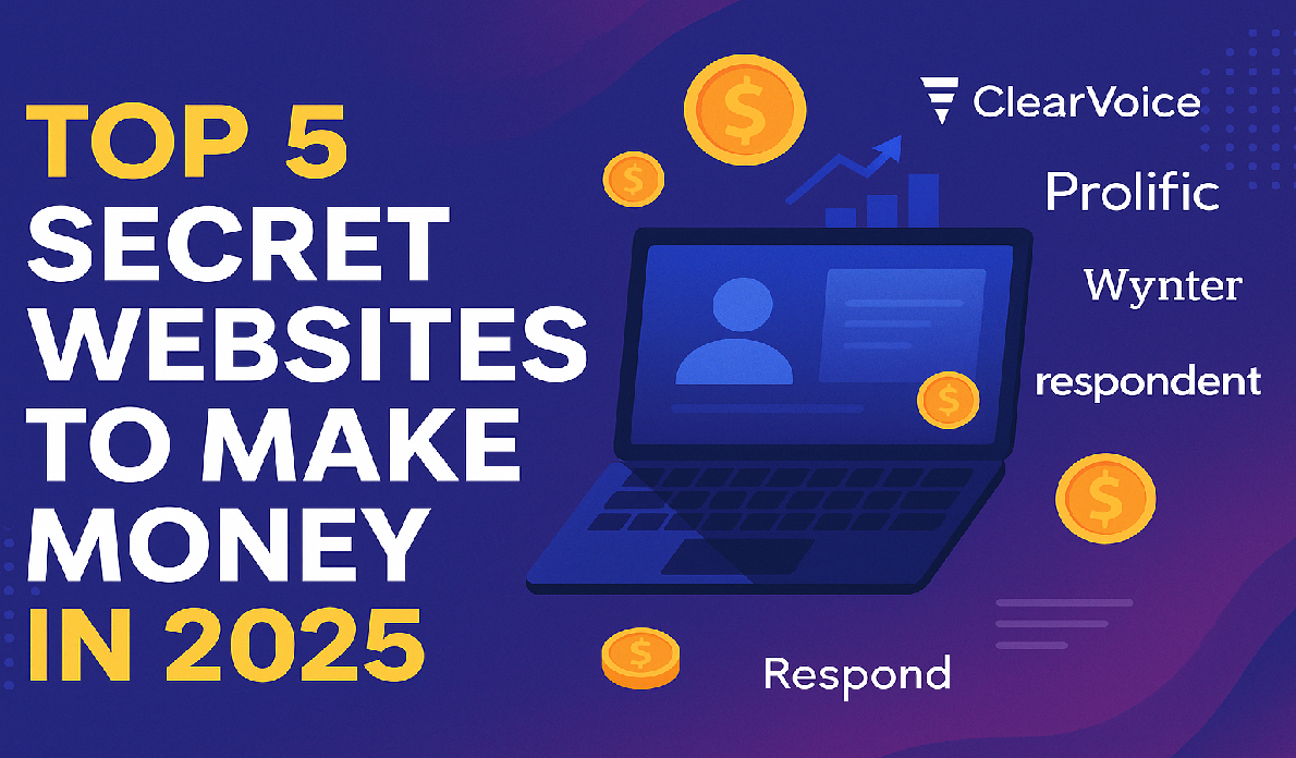 Top 5 Secret Websites to Make Money in 2025